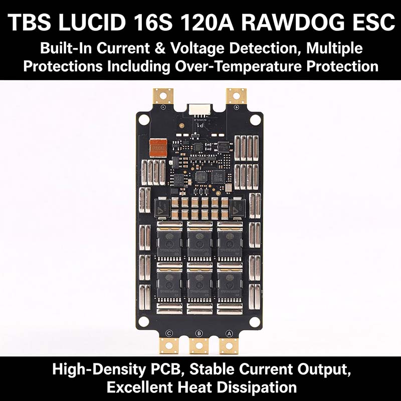 TBS LUCID 16S 120A ESC RAWDOG, - Drone Battery High Voltage avaliação e preço